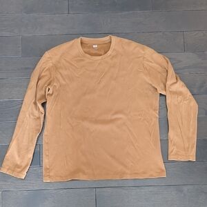 Men's Tan Long Sleeve Shirt